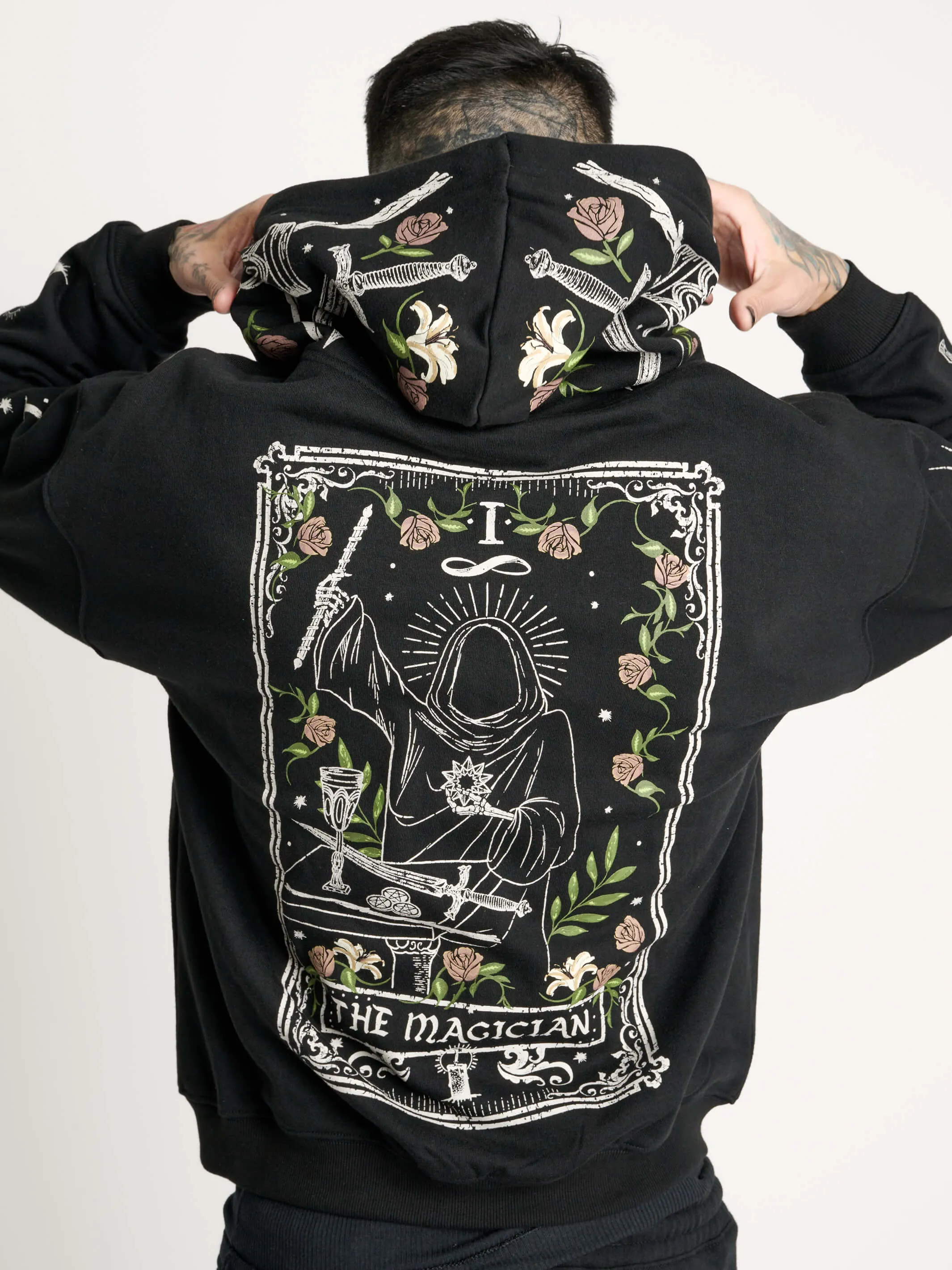 Magician Tarot Zip Up Hoodie