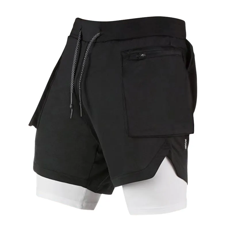 Men 2 In 1 Sport Shorts