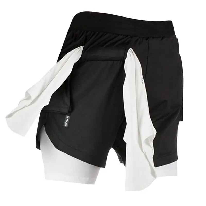 Men 2 In 1 Sport Shorts