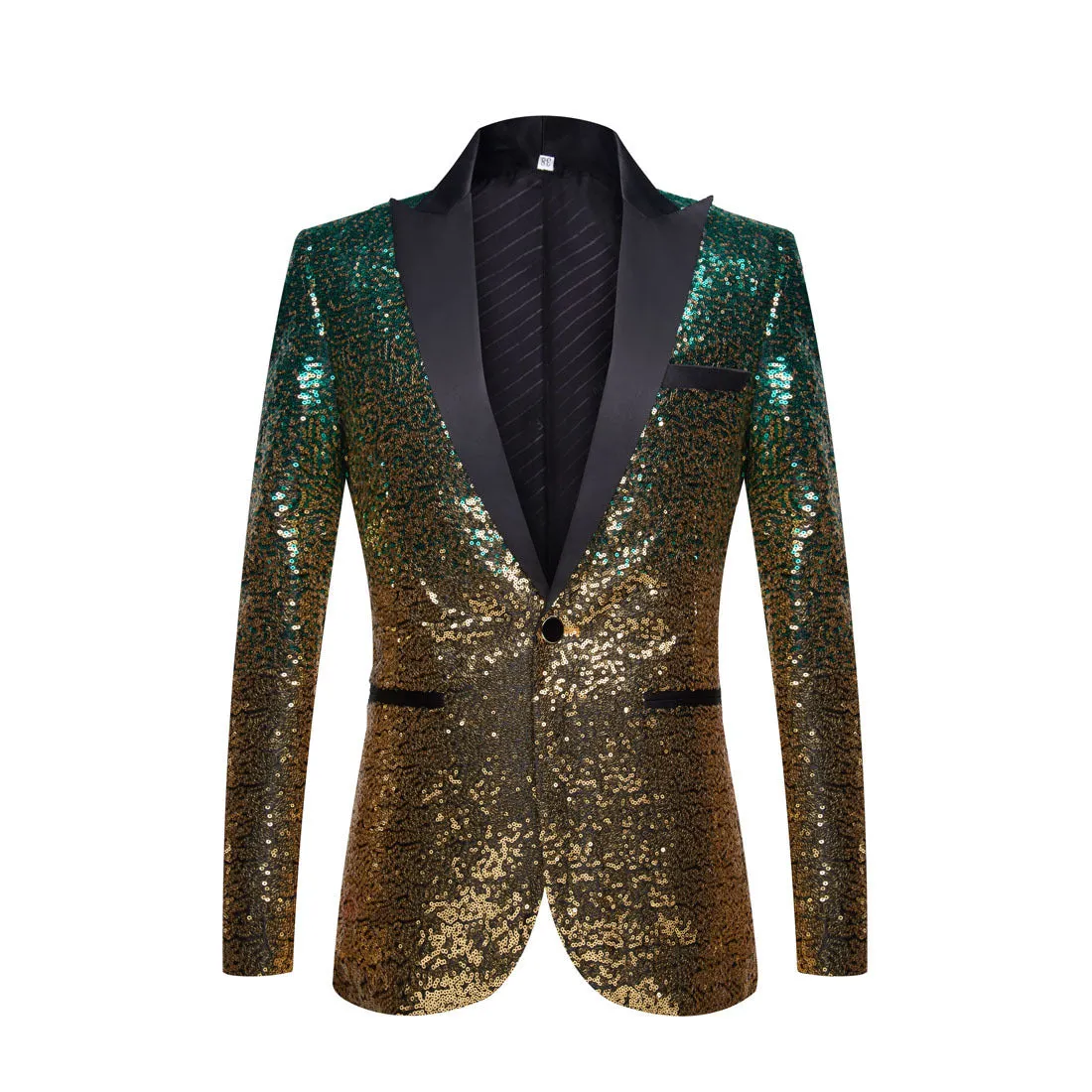 Men Fashion Gradual Change Color Sequins Suit Jacket| A102