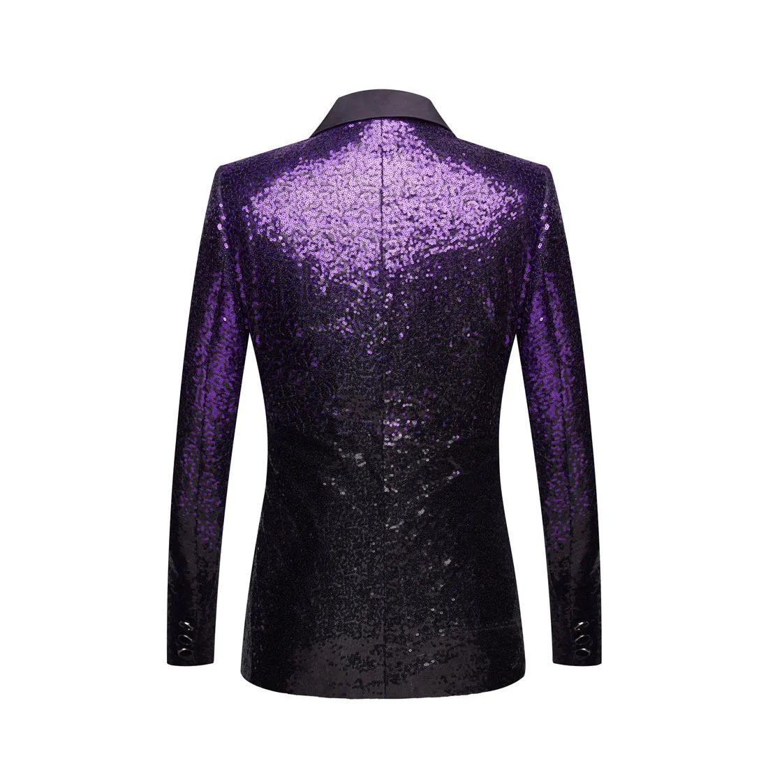 Men Fashion Gradual Change Color Sequins Suit Jacket| A102