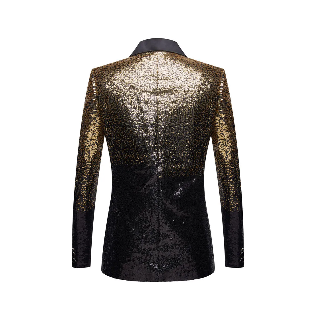 Men Fashion Gradual Change Color Sequins Suit Jacket| A102