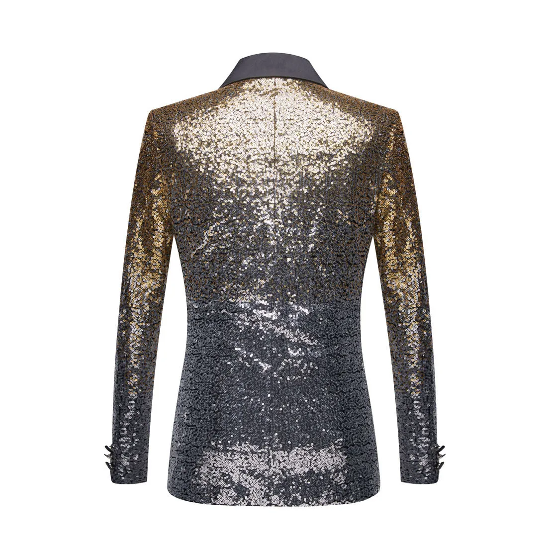 Men Fashion Gradual Change Color Sequins Suit Jacket| A102