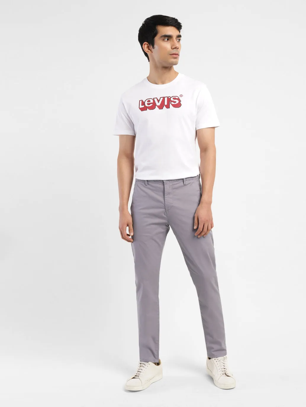 Men's 512 Grey Slim Tapered Fit Chinos