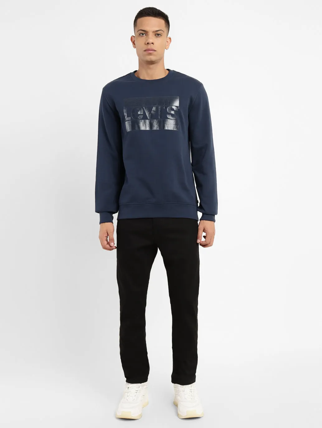 Men's Brand Logo Crew Neck Sweatshirt