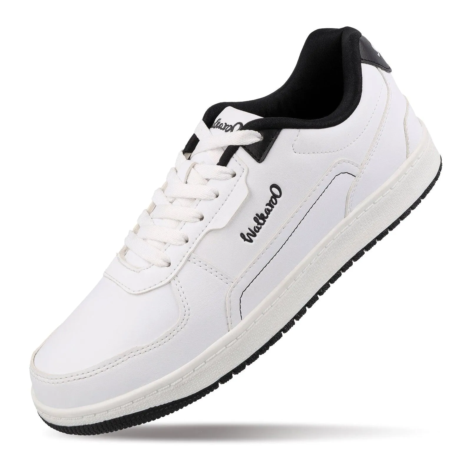 Mens White and Black Casual Sneakers - Model WY3461