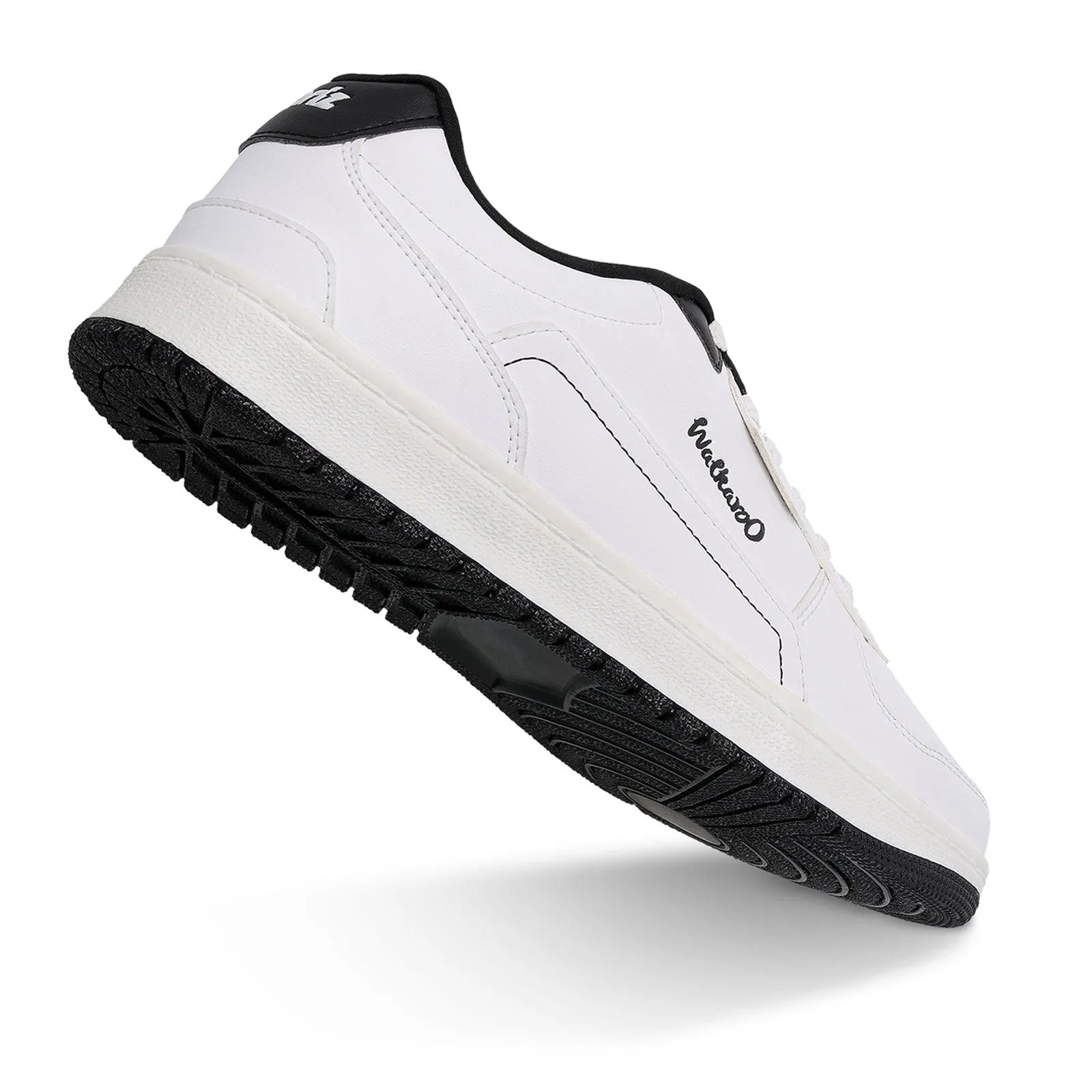 Mens White and Black Casual Sneakers - Model WY3461