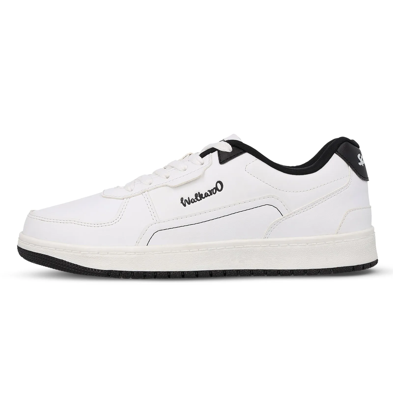 Mens White and Black Casual Sneakers - Model WY3461