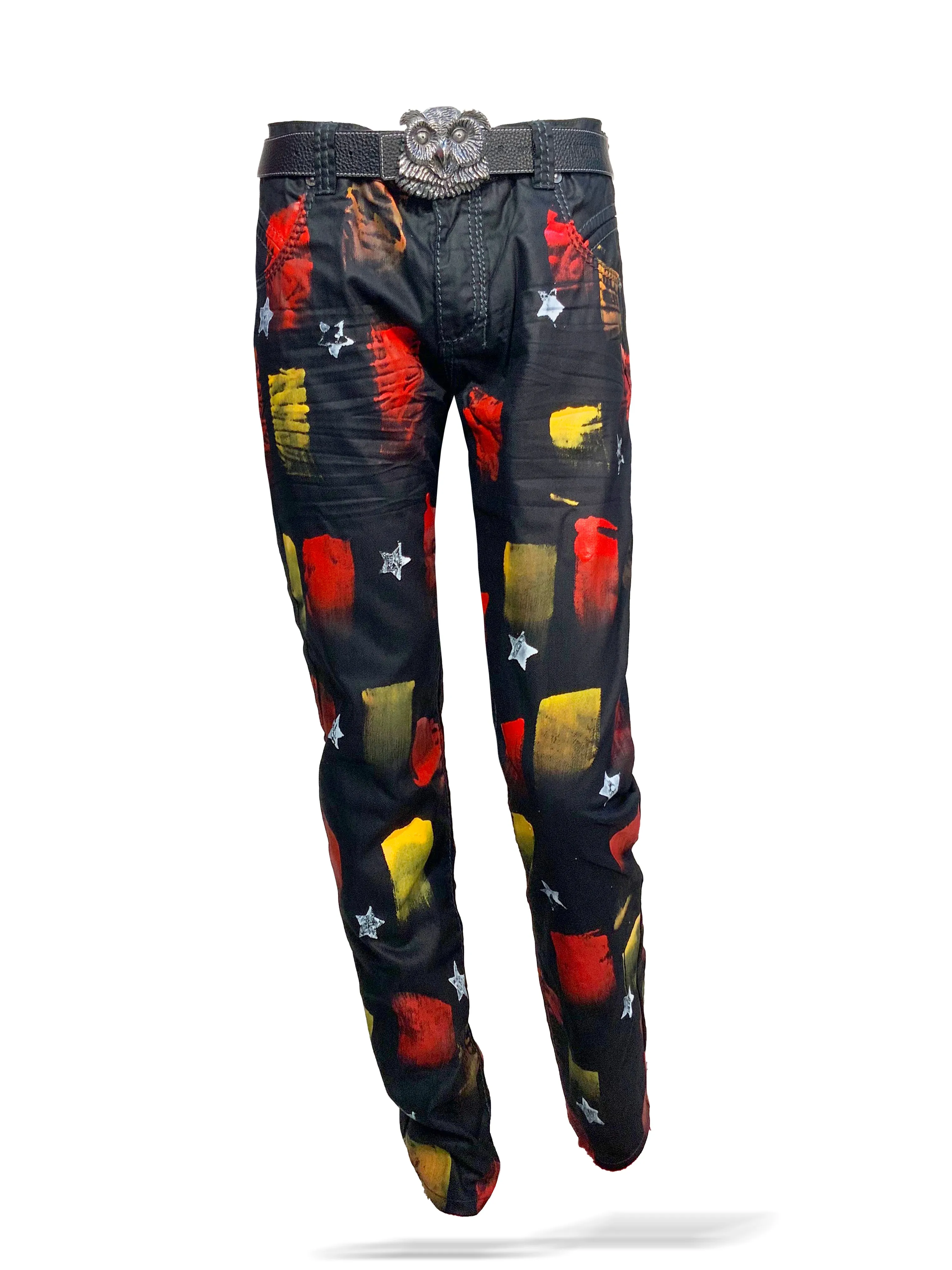 Men's Jeans - Hand painted Jeans - Star