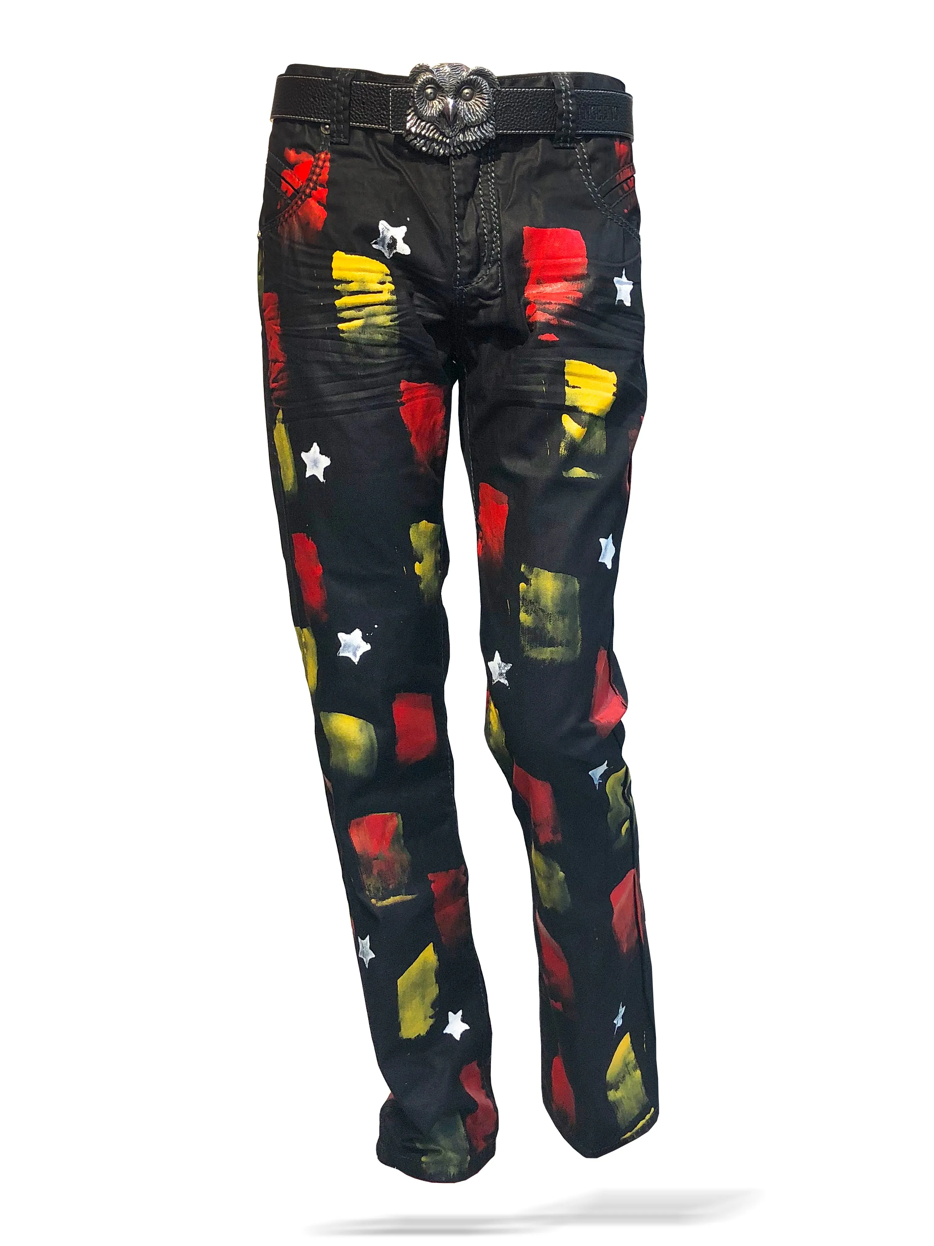 Men's Jeans - Hand painted Jeans - Star