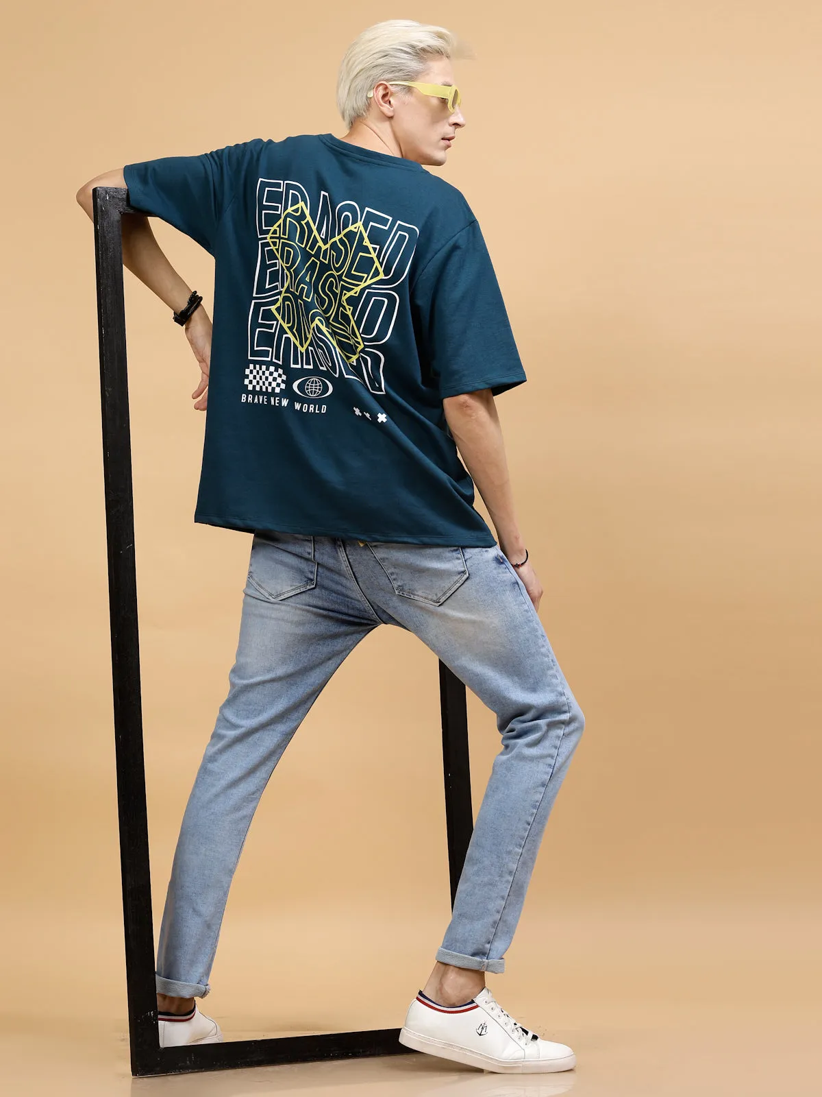 Men's Streetwear Typography Oversized Tee