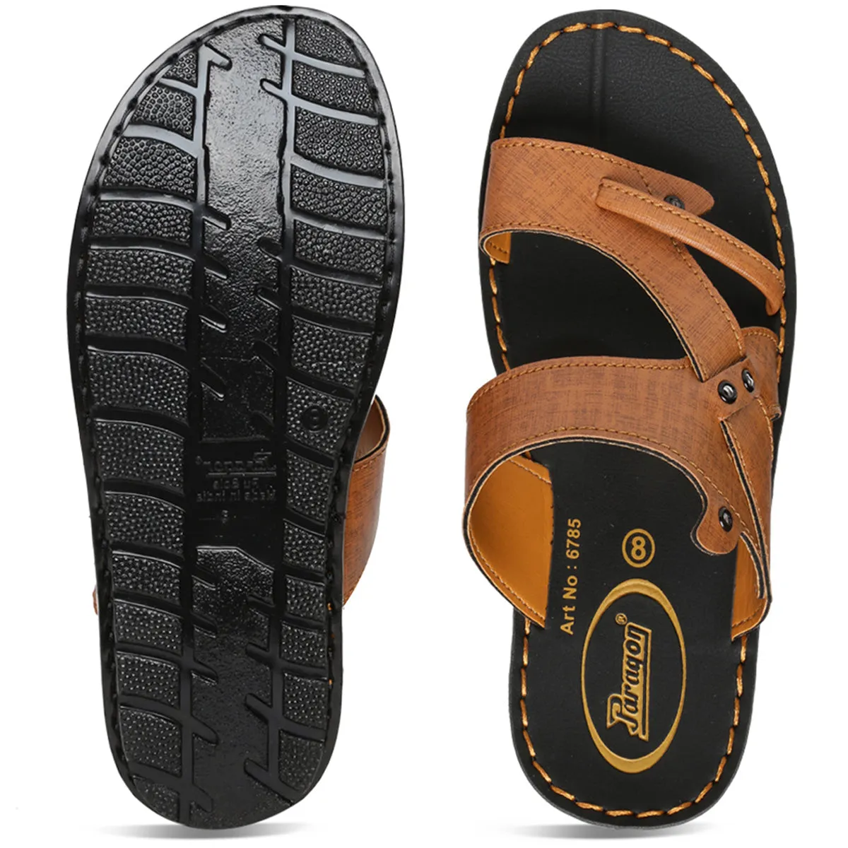 Men's Tan Vertex Flip-Flops