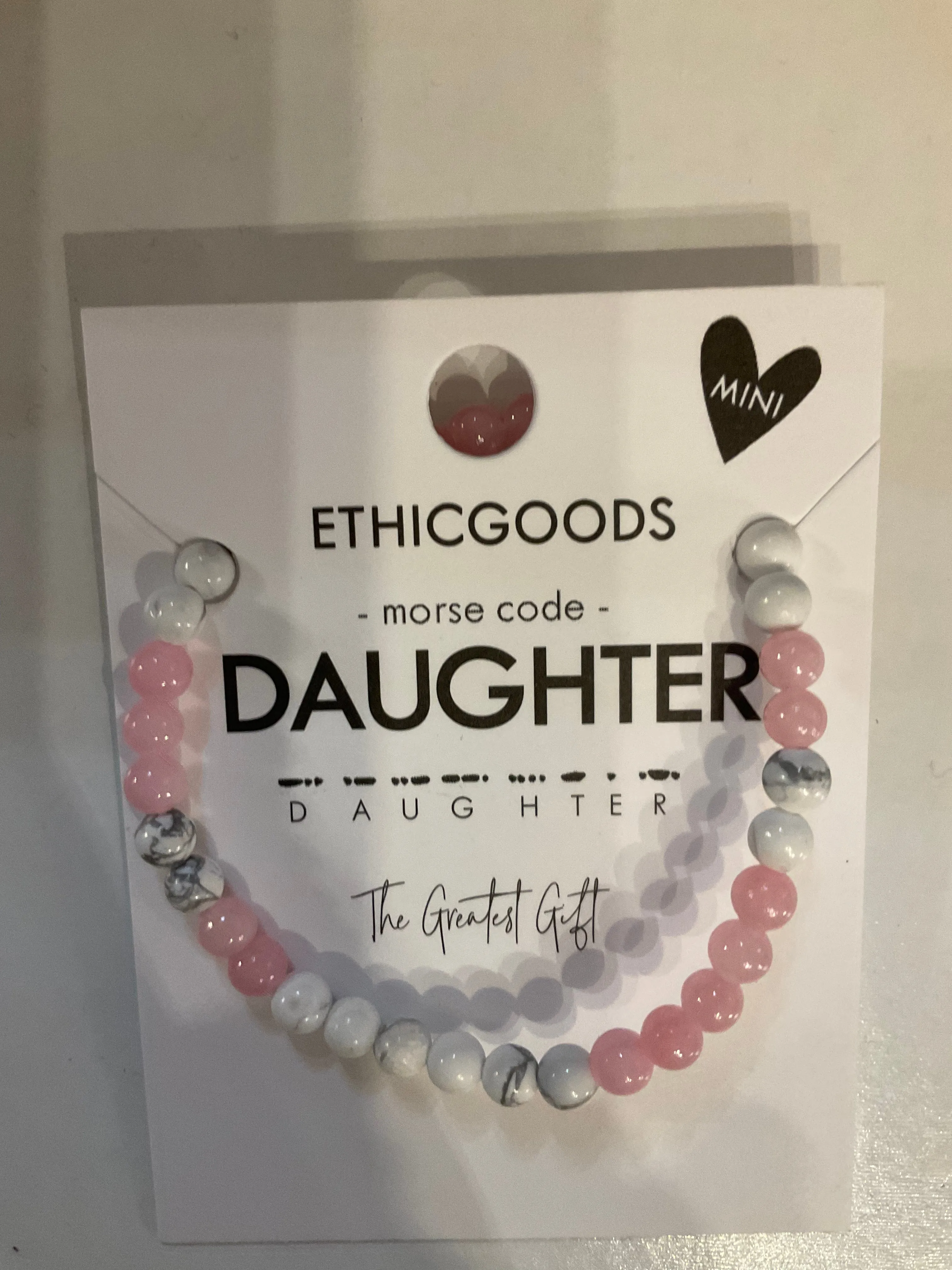 MINI Morse Code Bracelet- DAUGHTER