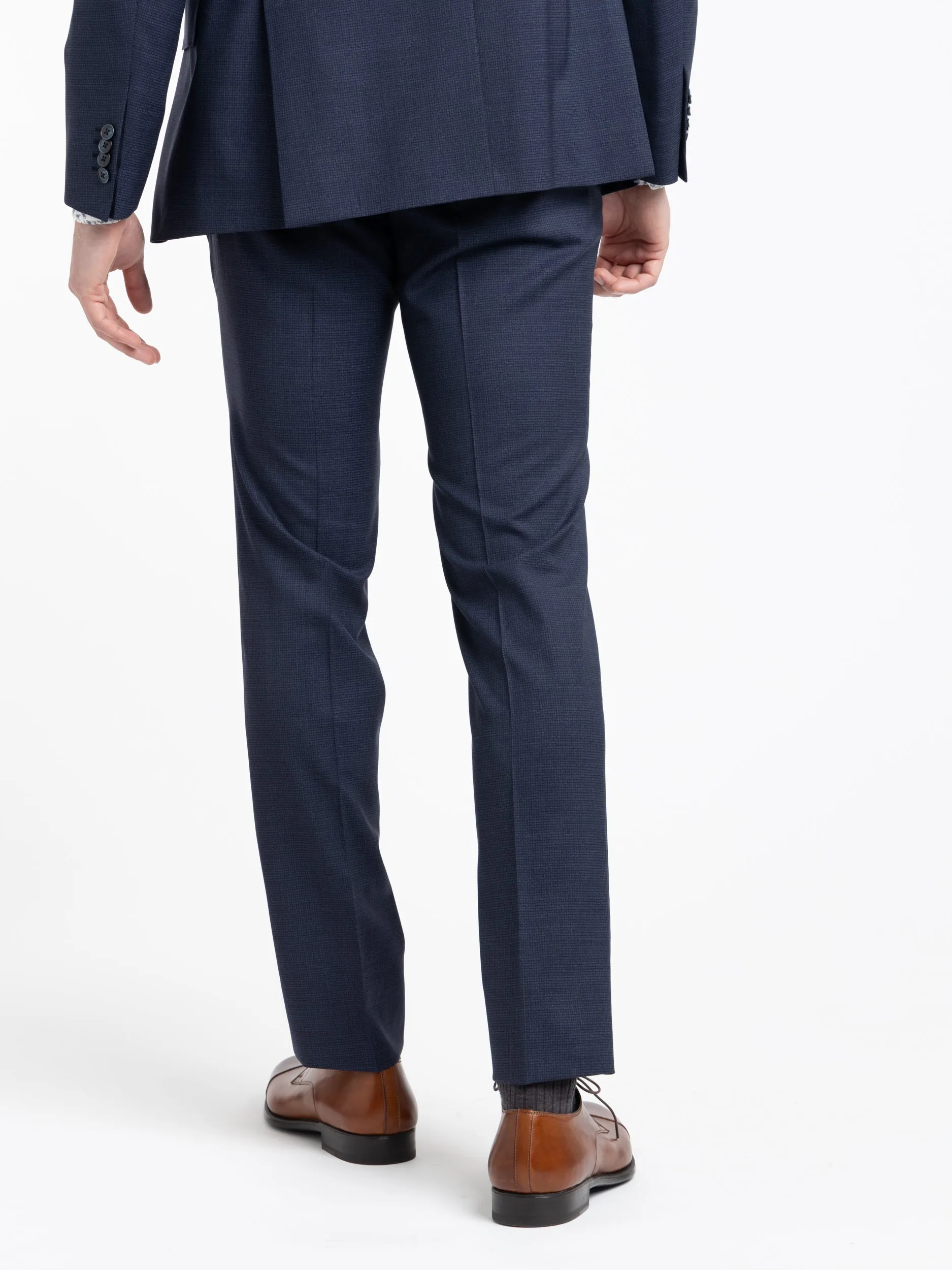 Navy Twill Wool Suit