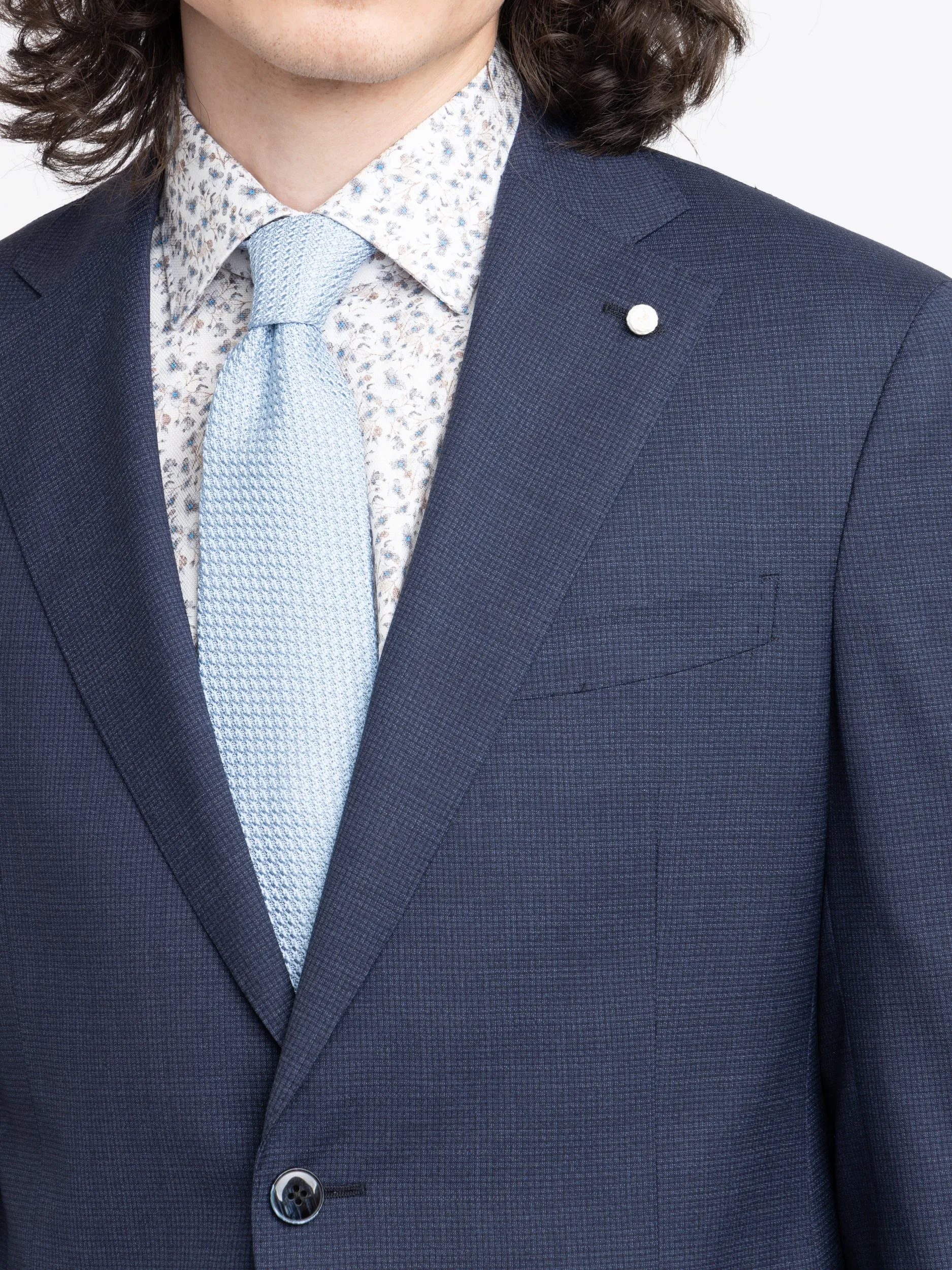 Navy Twill Wool Suit