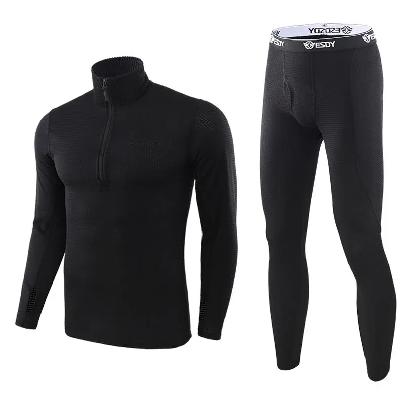 New Sports Sweat-absorbent Men's Thermal Underwear Suit