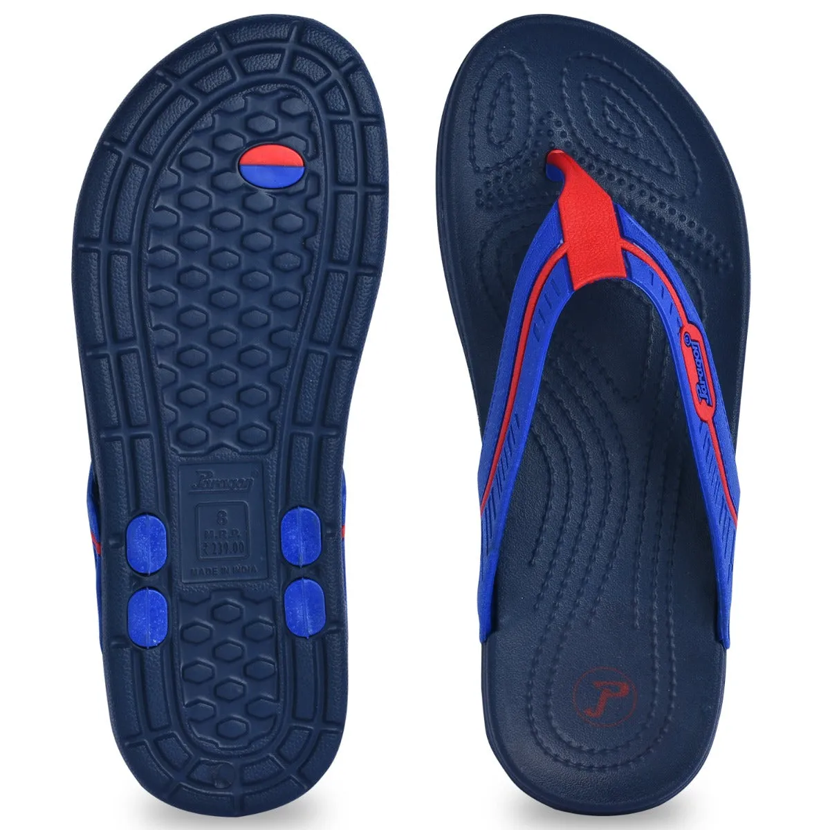 Paragon EVK3410G Men Stylish Lightweight Flipflops | Casual & Comfortable Daily-wear Slippers for Indoor & Outdoor | For Everyday Use