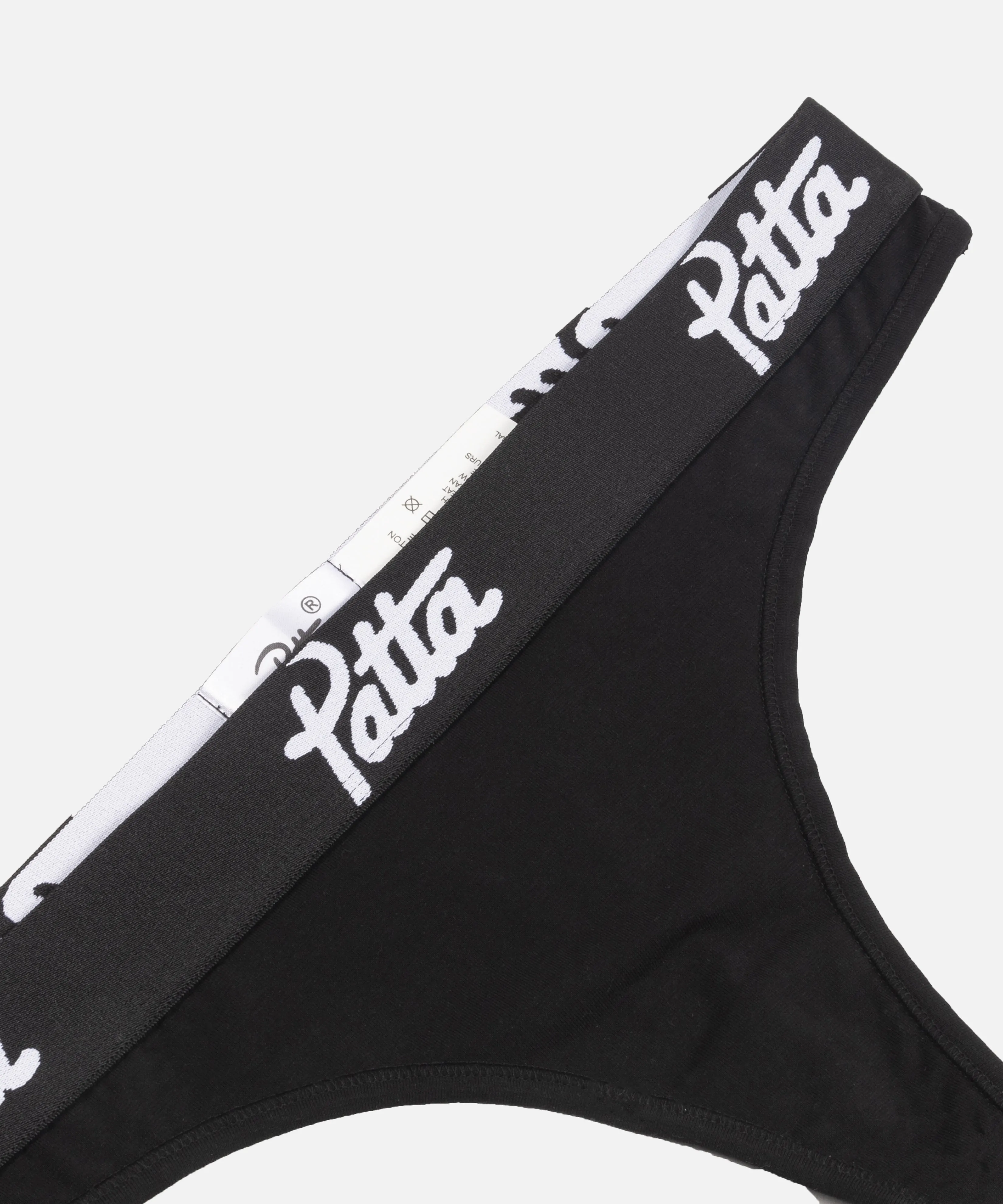 Black Patta Thong Underwear for Women - Comfortable and Stylish