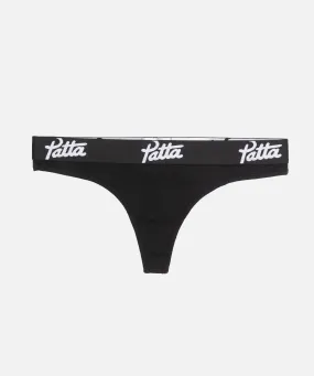 Black Patta Thong Underwear for Women - Comfortable and Stylish