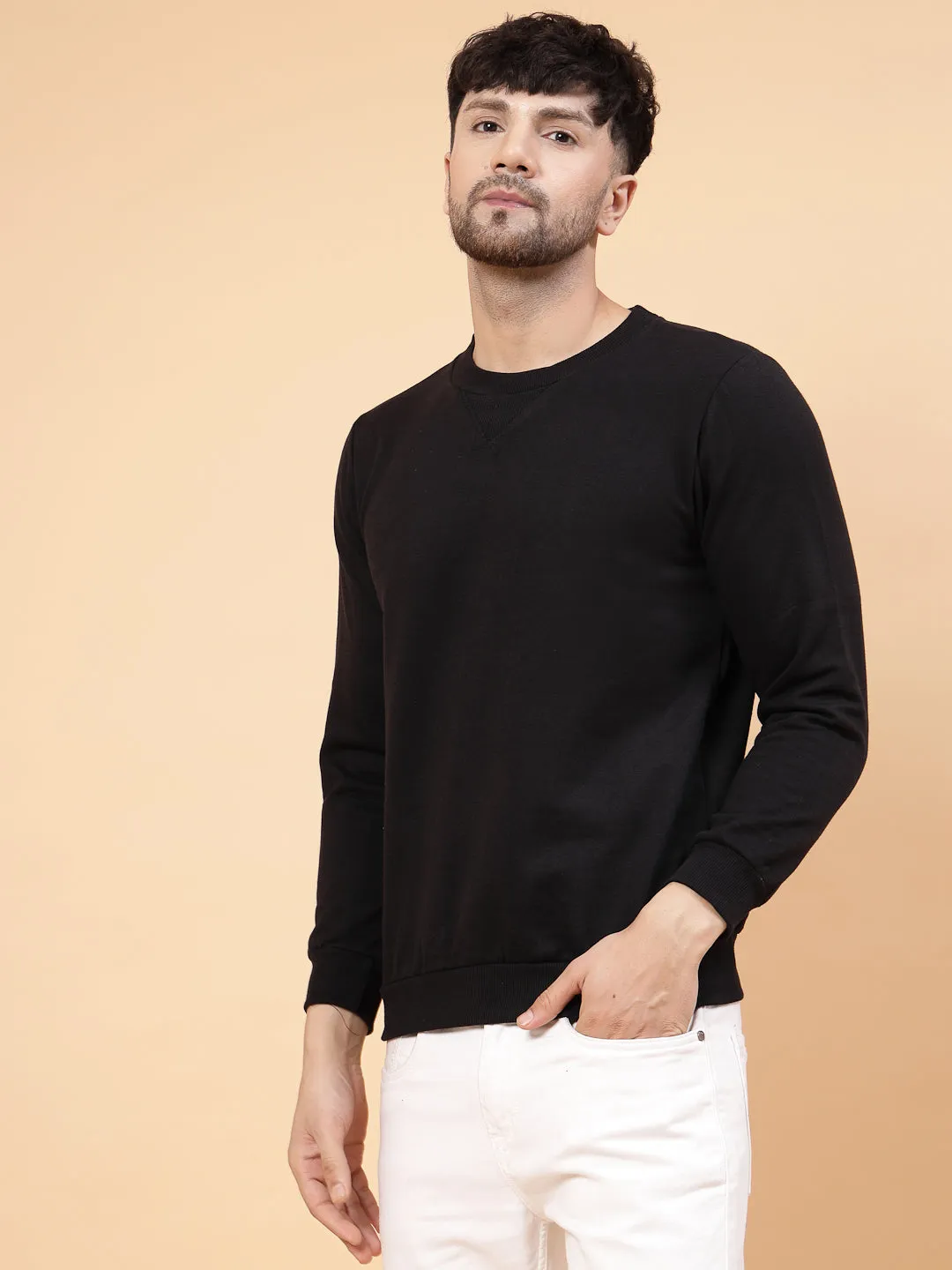 Round Neck Fleece Sweatshirt