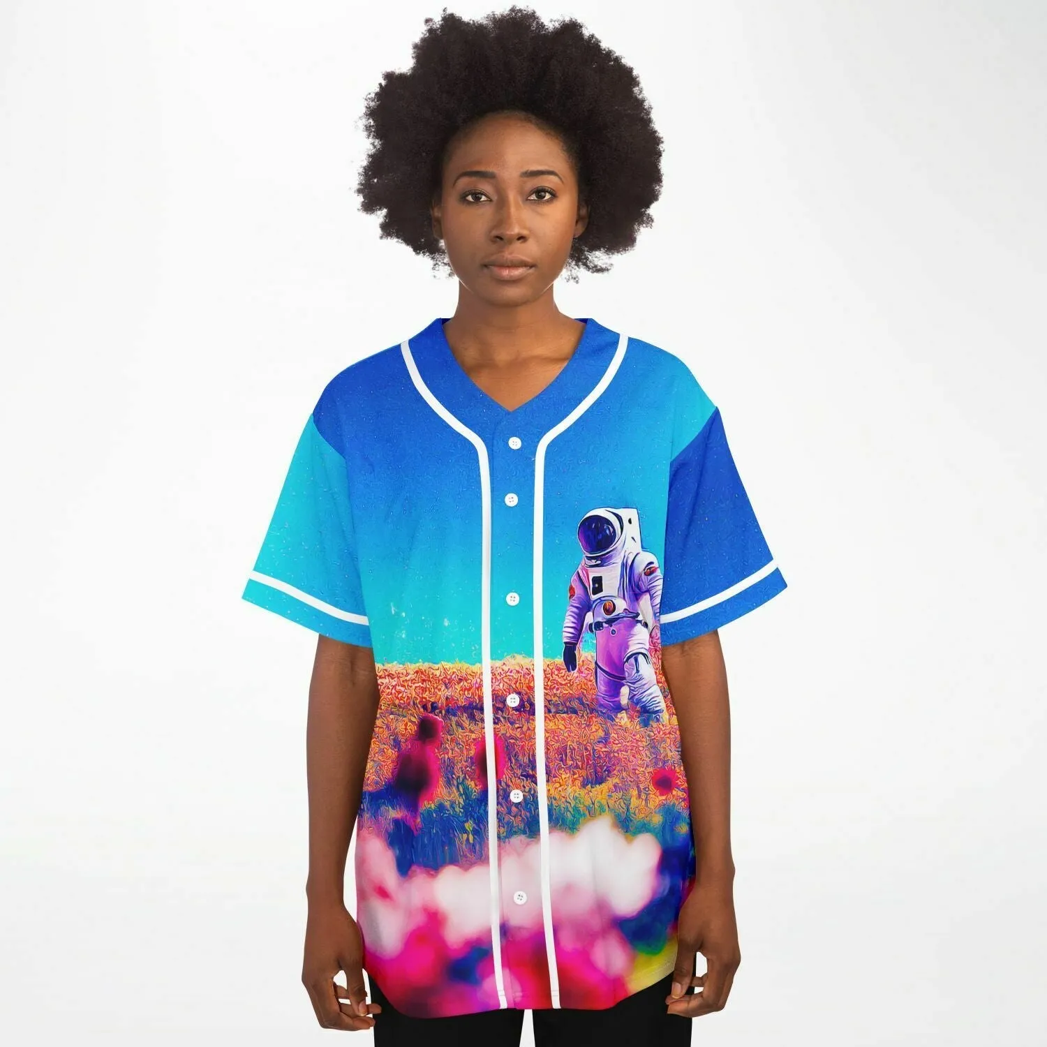 Space Flower Walk Women Jersey