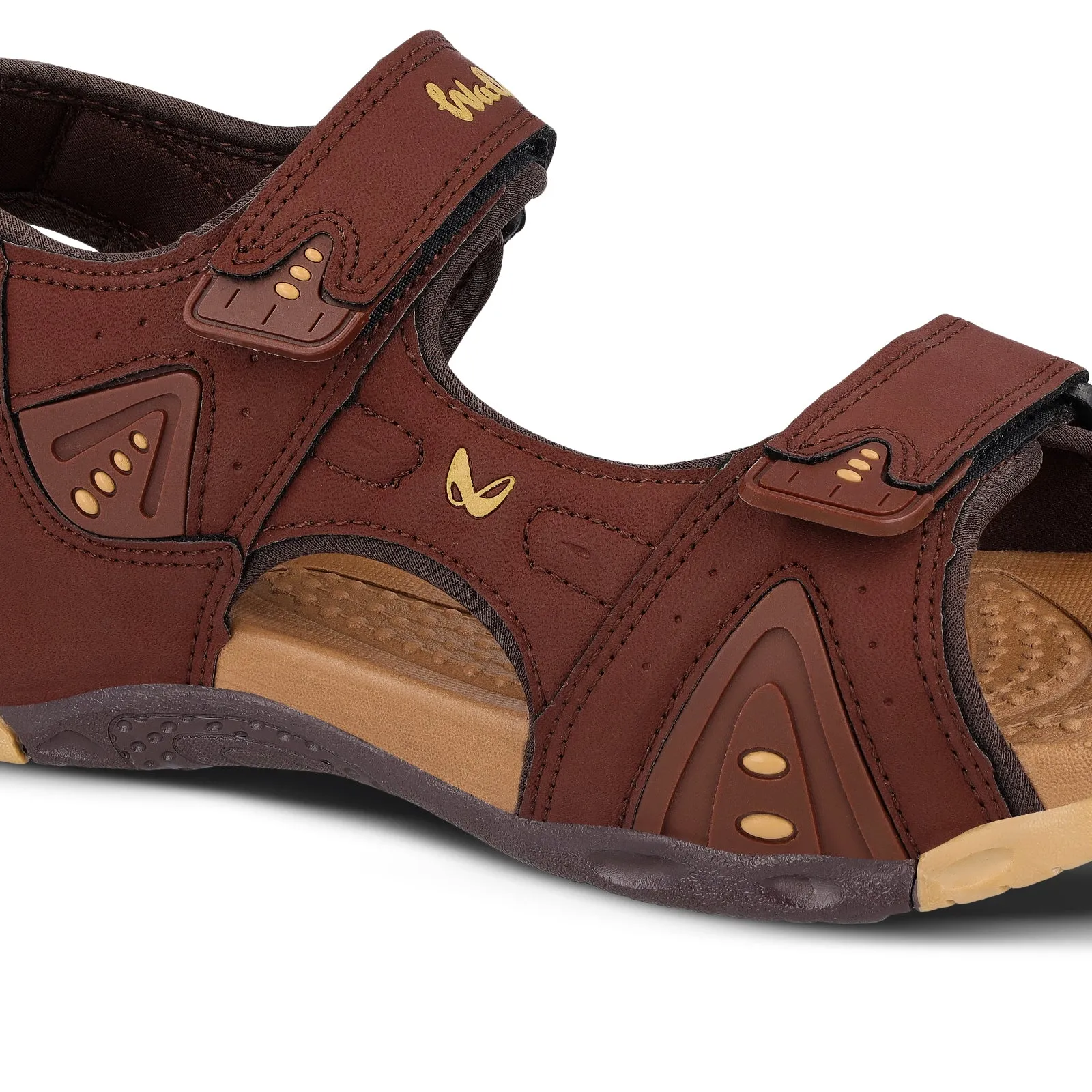 Walkaroo Men Sandals  - WC4381 Tan