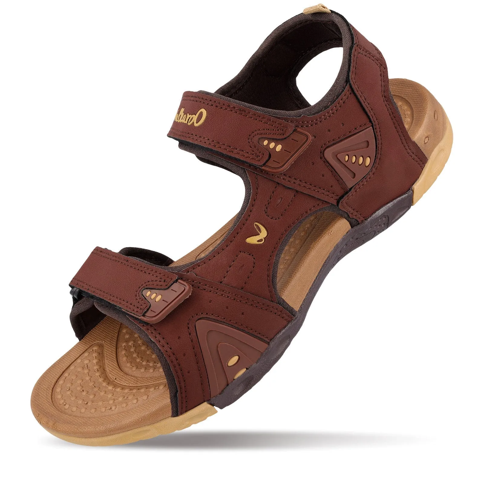 Walkaroo Men Sandals  - WC4381 Tan