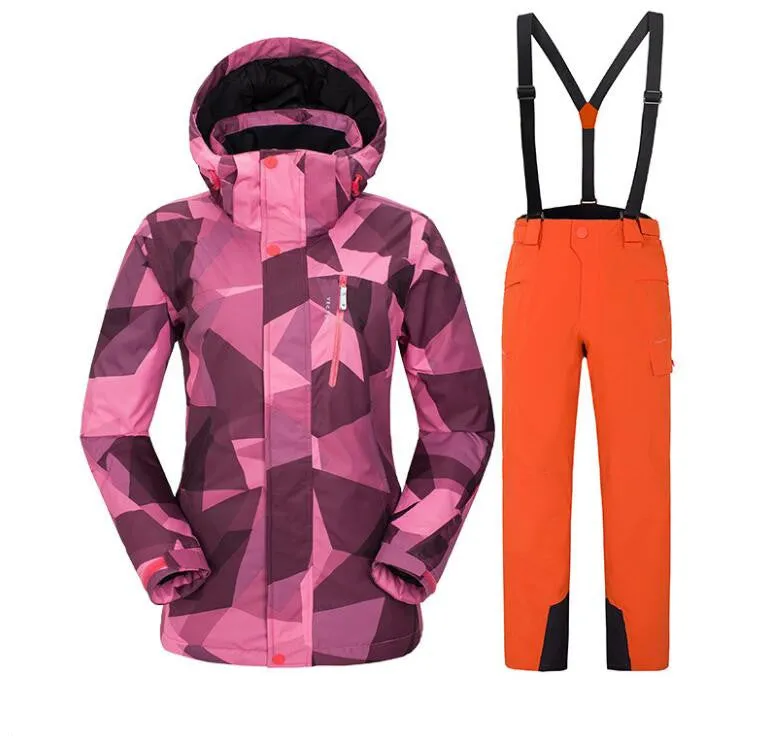 Winter Downhill Free Moving Ski Suit YK05 For Women