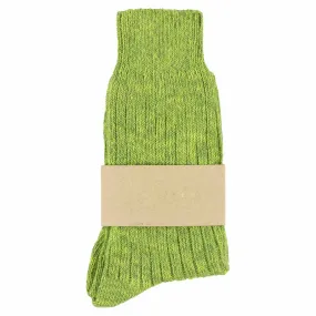 Women Melange Socks - Lime