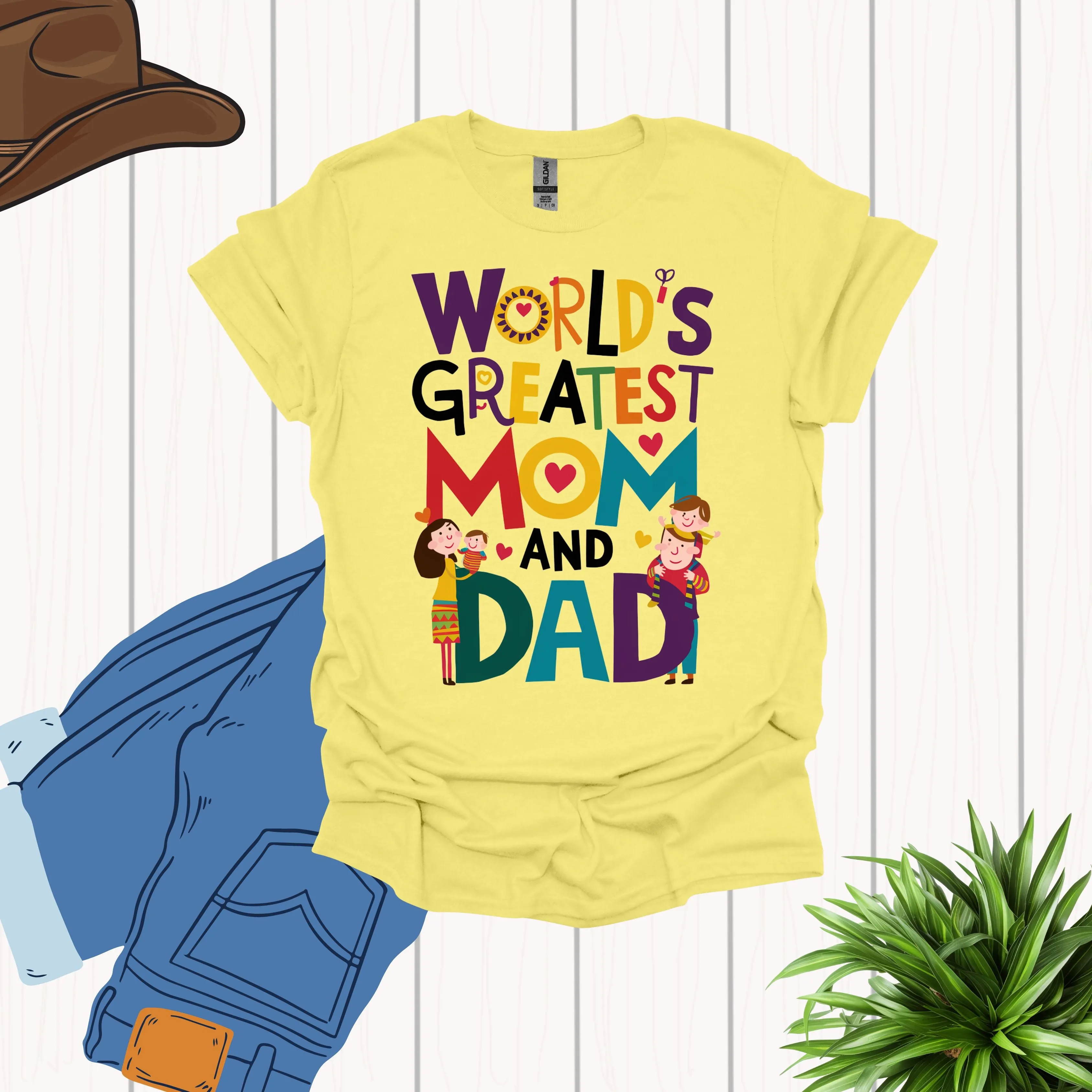 World Greatest Mom and Dad Shirt