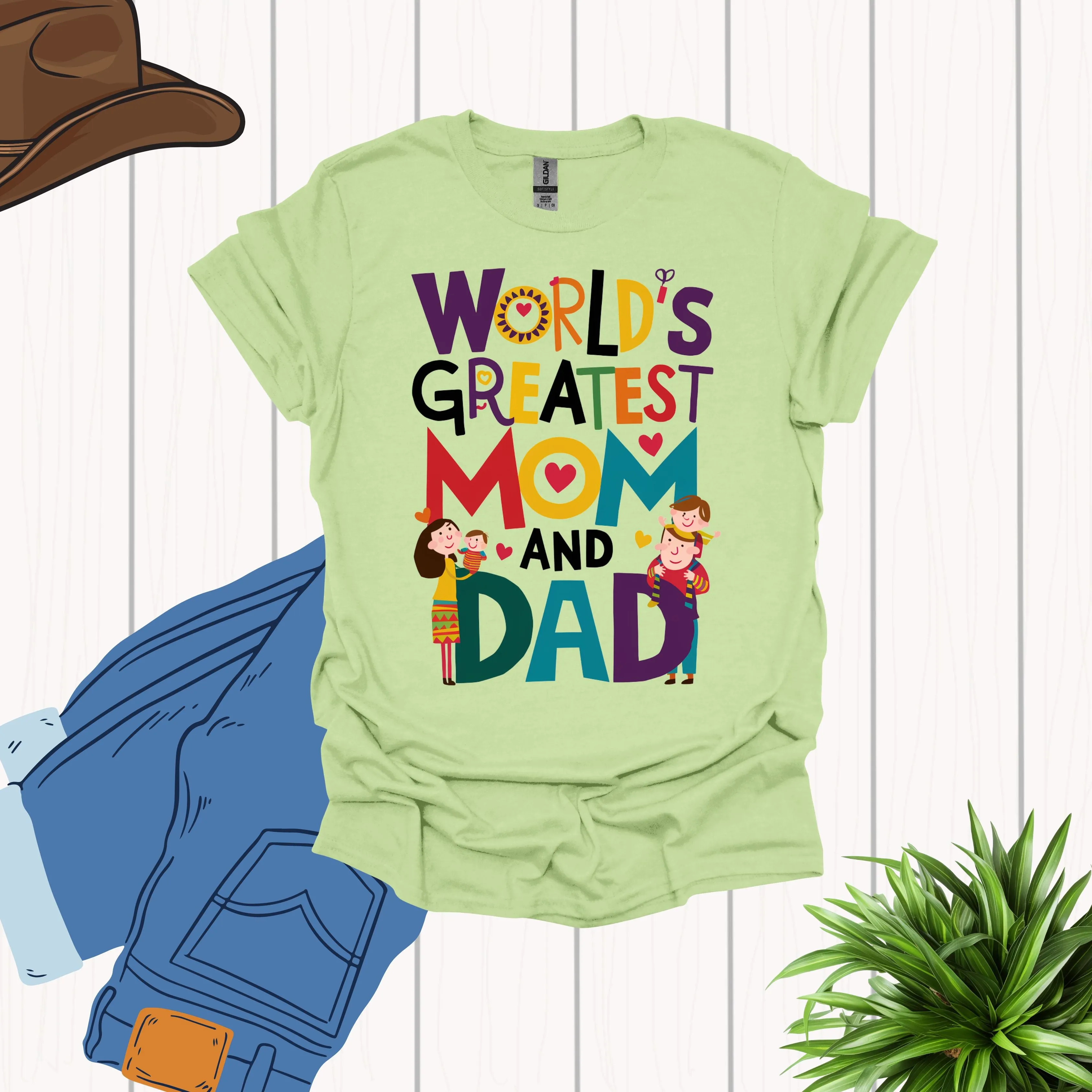 World Greatest Mom and Dad Shirt