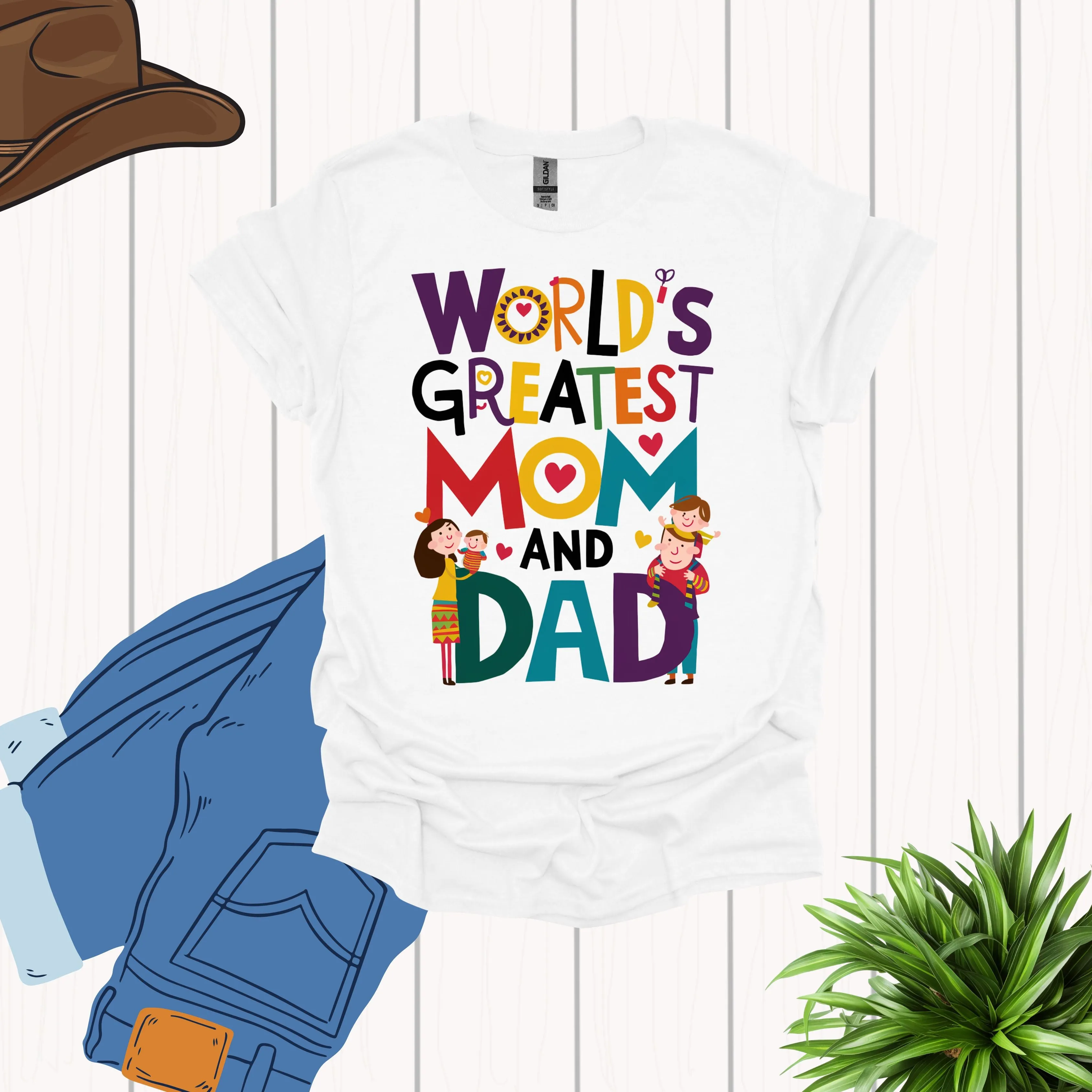 World Greatest Mom and Dad Shirt