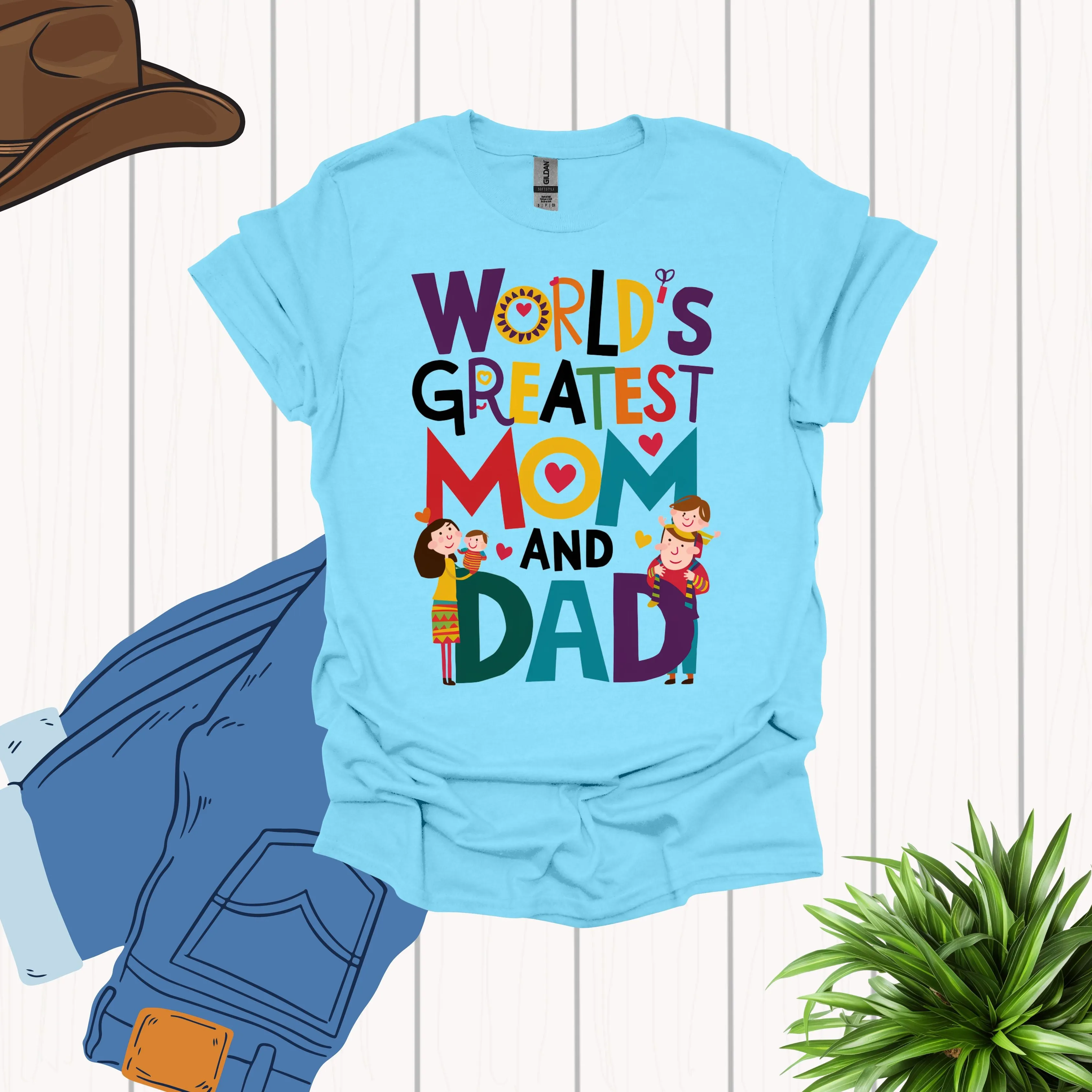 World Greatest Mom and Dad Shirt