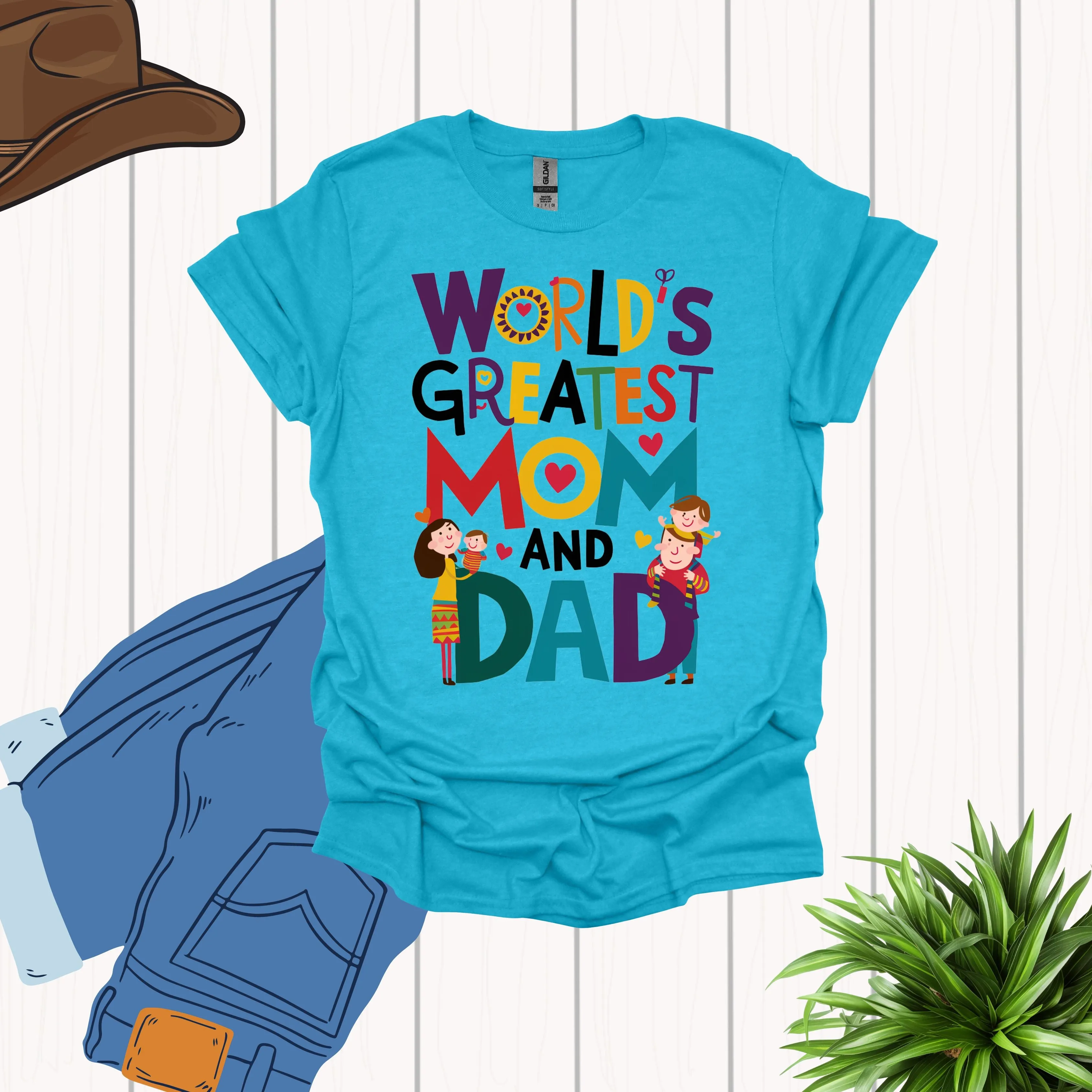 World Greatest Mom and Dad Shirt